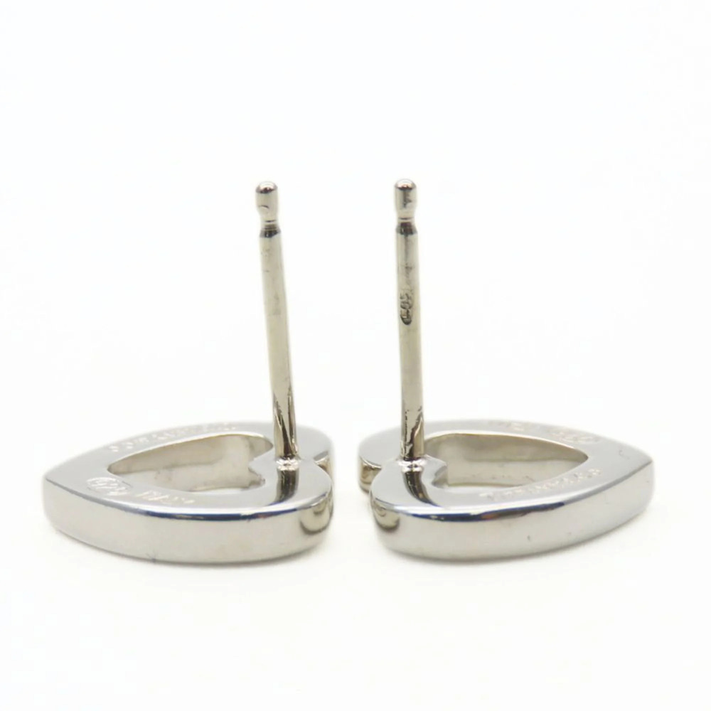 TIFFANY Authentic Silver Heart Earrings - Picture 5 of 11